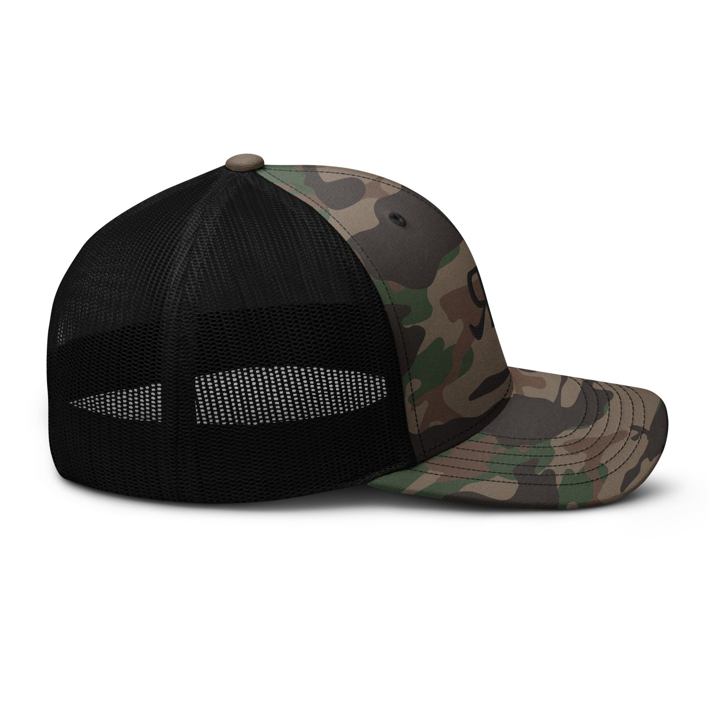 Ruby Ranch Black Camo Trucker Hat